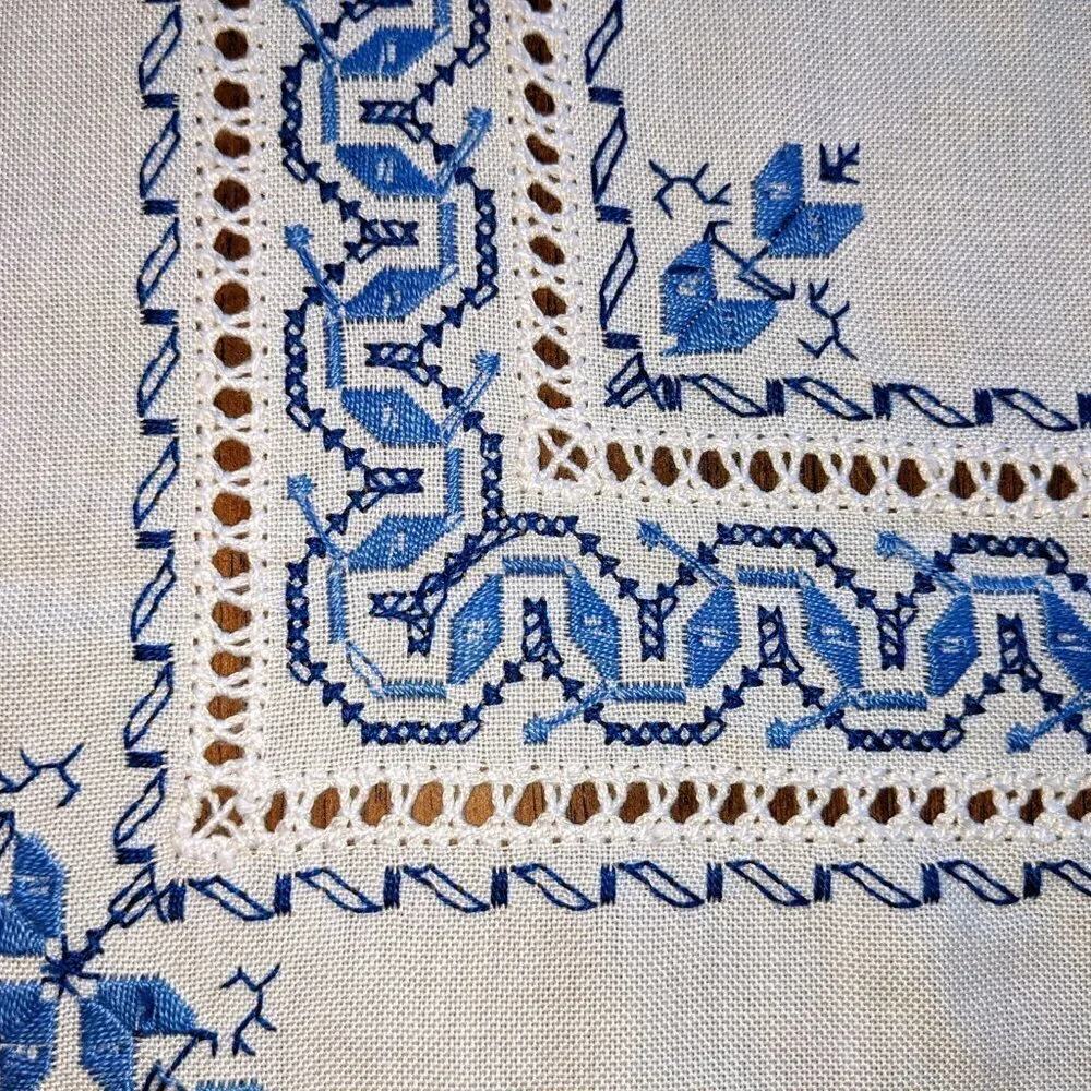 Vintage picturing blue